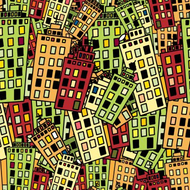 Sorunsuz doku kentsel evlerin. Yoğun binalar.