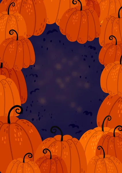 Abóboras Halloween Giras Isolado Fundo Branco Ilustração Estilo Plano — Fotografia de Stock