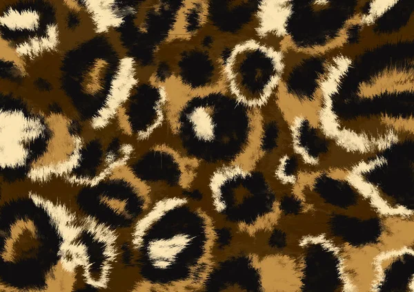 ヒョウ柄です ヒョウ毛の質感本物の毛皮 野生動物パターン Print — ストック写真