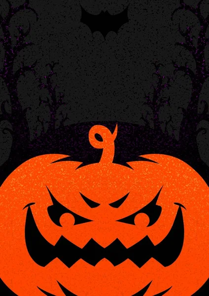 Feliz Banner Halloween Modelo Panfleto Desconto Banner Venda Halloween Assustador — Vetor de Stock