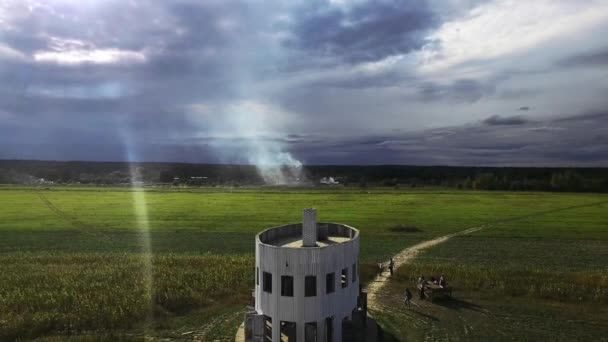 The Rotunda di Nikola-Lenivets Art Park — Stok Video