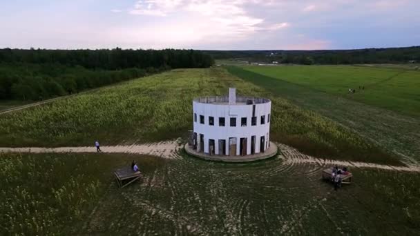 The Rotunda in Nikola-Lenivets Art Park – stockvideo