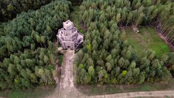 Tembel Ziggurat Nikola Lenivets sanat Parkı — Stok video