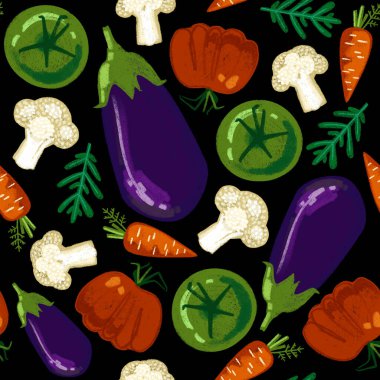 Siyah arka planda sebzeler. Çiftçi kökü sebzeleri.