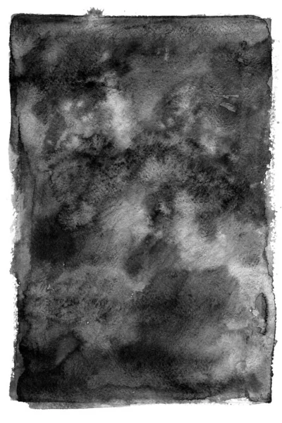 Μαύροι Λεκέδες Από Υδατογραφία Λευκό Φόντο Αφηρημένη Ζωγραφική Αφελής Τέχνη — Φωτογραφία Αρχείου