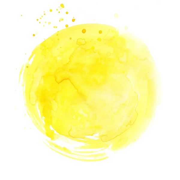 Watercolor Stains White Background Abstract Blots Isolated Bright Colors Divorces — Stock Photo, Image