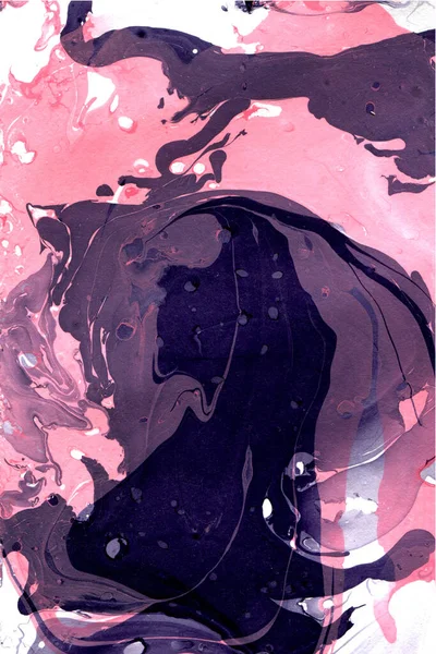 Mármol Dibujo Abstracto Pintura Sobre Papel Divorcios Manchas Color Rosa —  Fotos de Stock