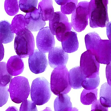 Beyaz arka planda soyut boya lekeleri var. Renkli suluboya lekeler ve lekeler. Doku