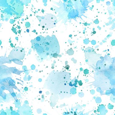 Beyaz arka planda soyut boya lekeleri var. Renkli suluboya lekeler ve lekeler. Doku