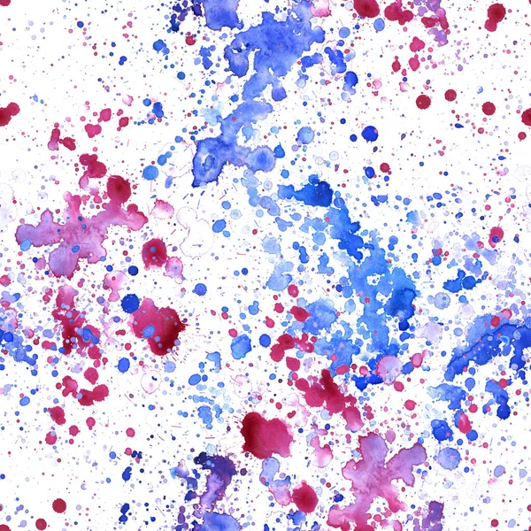 Muster einfache helle Farbflecken auf Papier. Farbspritzer Aquarell. Abstrakte Malerei in Tusche. — Stockfoto