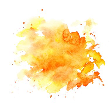 Beyaz arka planda izole edilmiş suluboya damlaları. Vektör çizim dokusu