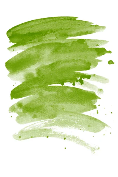 Stel Aquarelblobs Geïsoleerd Witte Achtergrond Aquarelachtergrond Voor Texturen Abstracte Aquarelachtergrond — Stockfoto