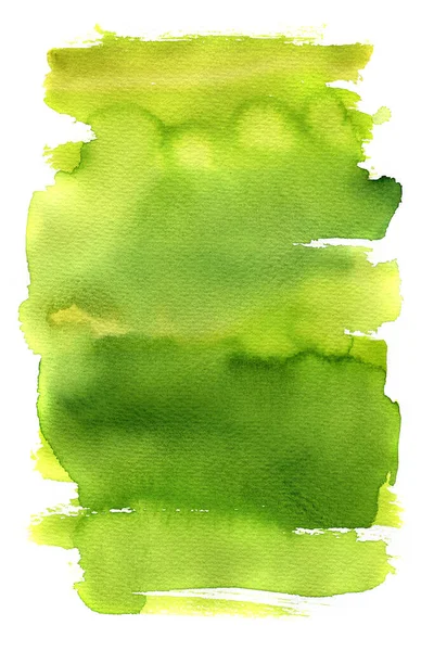 Beyaz arkaplanda izole edilmiş suluboya damlalarını ayarla. Dokular için suluboya arka plan. Soyut suluboya arka plan. Yeşil renk