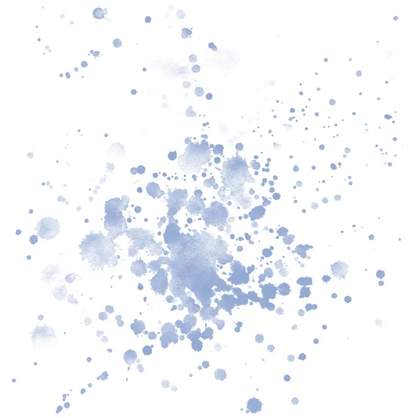Stel Aquarelblobs Geïsoleerd Witte Achtergrond Vorm Ontwerp Blanco Aquarel Gekleurde — Stockfoto