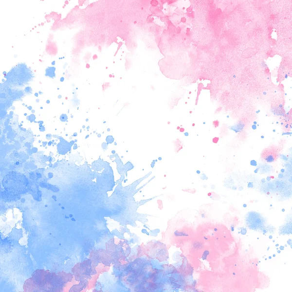 Set Watercolor Blobs Isolated White Background Shape Design Blank Watercolor — Stock Photo, Image