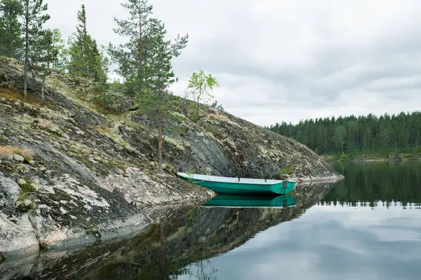 Bootsfahrt Den Inseln Auf Dem See Sommer Ladoga Schären — Stockfoto