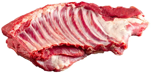 Isolated fresh raw beef ribs meat part — Stock Photo, Image