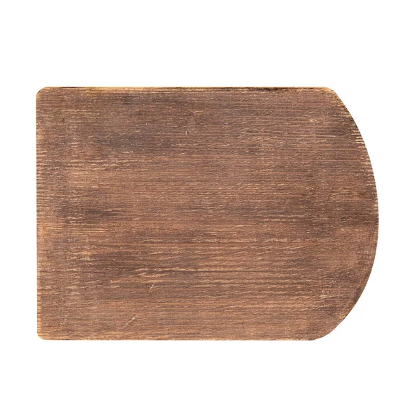 Isolated old wooden cutting board — Stock Photo, Image