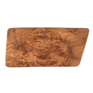 Isolated unusual shape wooden cutting board