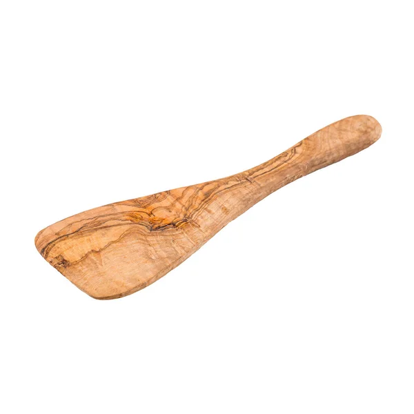 Isolated wooden cooking shovel on a white — Stock Photo, Image
