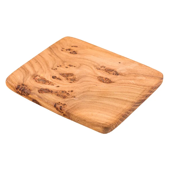 Isolated wooden chopping board — Stock Photo, Image