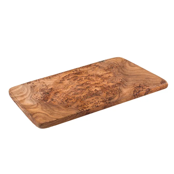 Isolated olive wooden chopping board — Stock Photo, Image