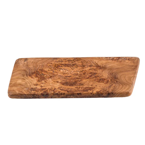 Tablero aislado de madera de olivo — Foto de Stock