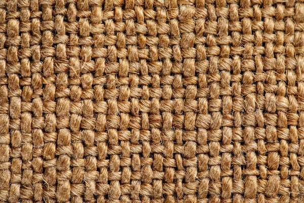 Коричневая мука мешок мешок джута текстура ткани — стоковое фото