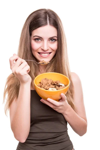 Donne che mangiano cereali — Foto Stock