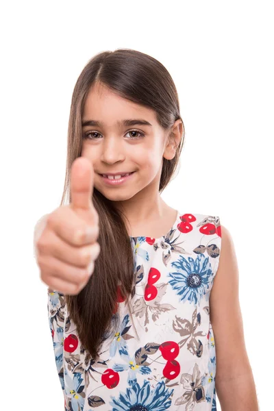 Girl posing over white — Stock Photo, Image