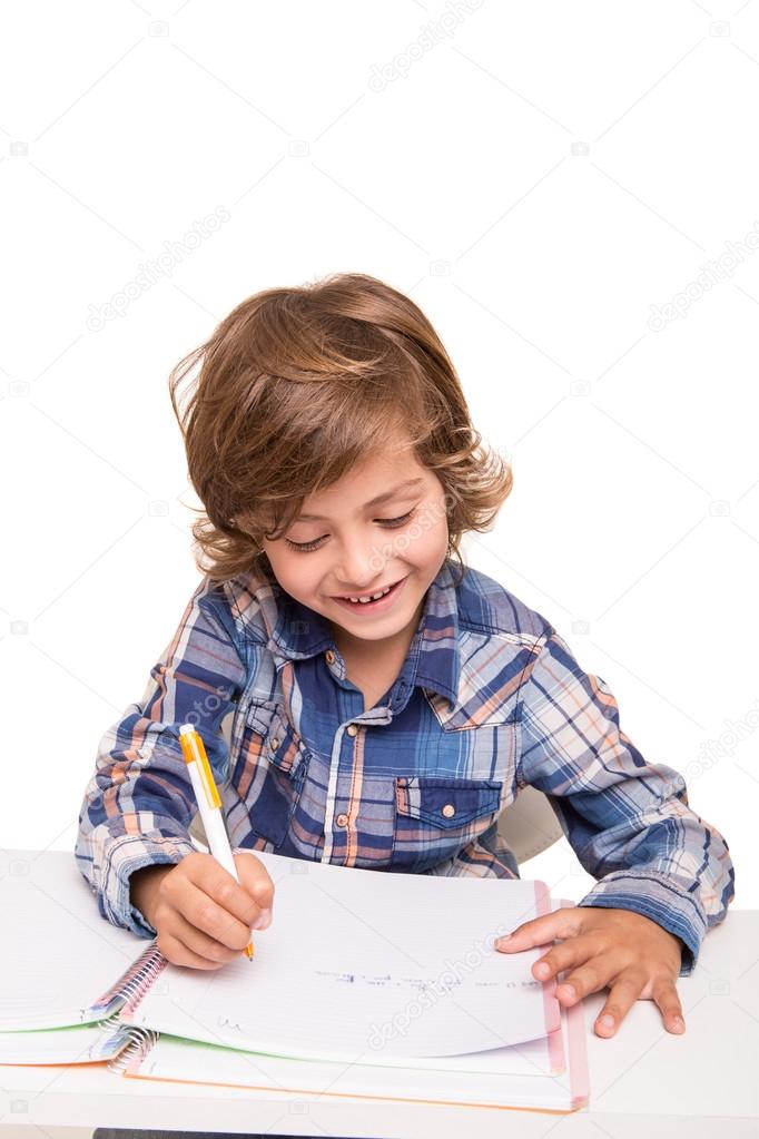 Student writting