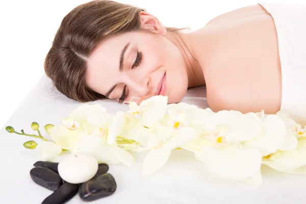 Vrouw in spa — Stockfoto