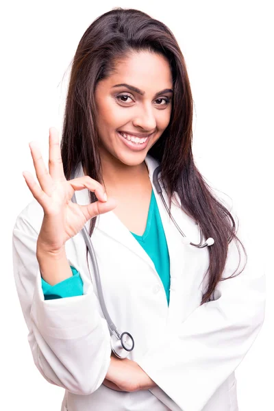 Doctor doing ok sign — Stock Photo, Image