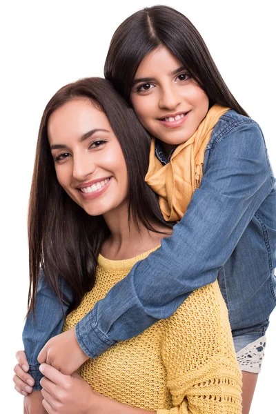 Woman and little girl — Stock Photo, Image