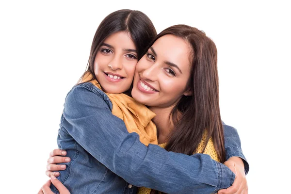 Woman and little girl — Stock Photo, Image