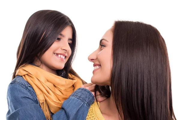 Woman and little girl — Stock Photo, Image