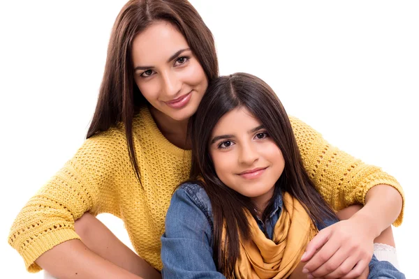 Woman and little girl — Stock Photo, Image