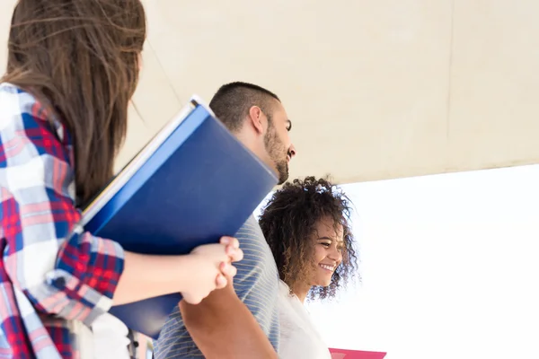 Grupo de estudantes no Campus — Fotografia de Stock