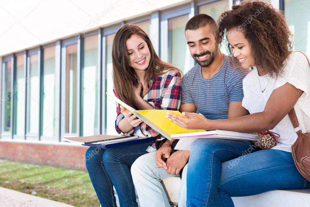 Students in School Campus