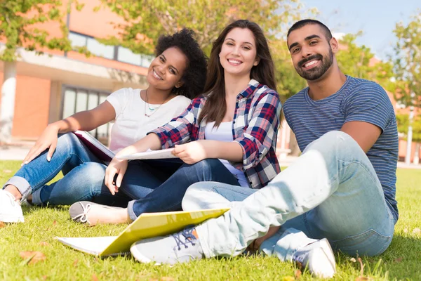 Students at School Campus — Stock Photo, Image