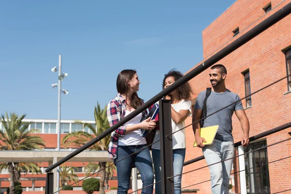 Groep studenten in Campus — Stockfoto