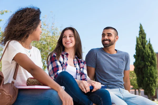 Studenti del campus scolastico — Foto Stock