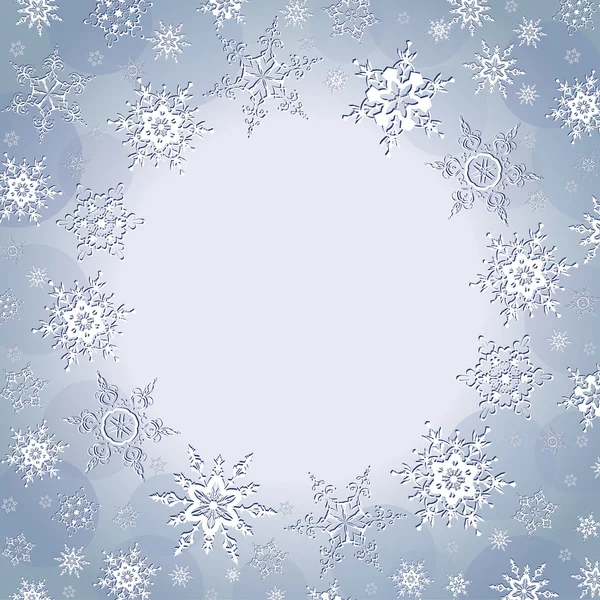 Fond de luxe hiver avec flocons de neige — Image vectorielle