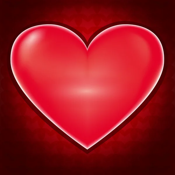 Liebeshintergrund mit Herz zum Valentinstag — Stockvektor