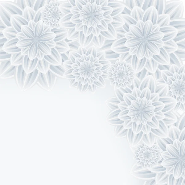 Romantic background with flower chrysanthemum — Stock Vector