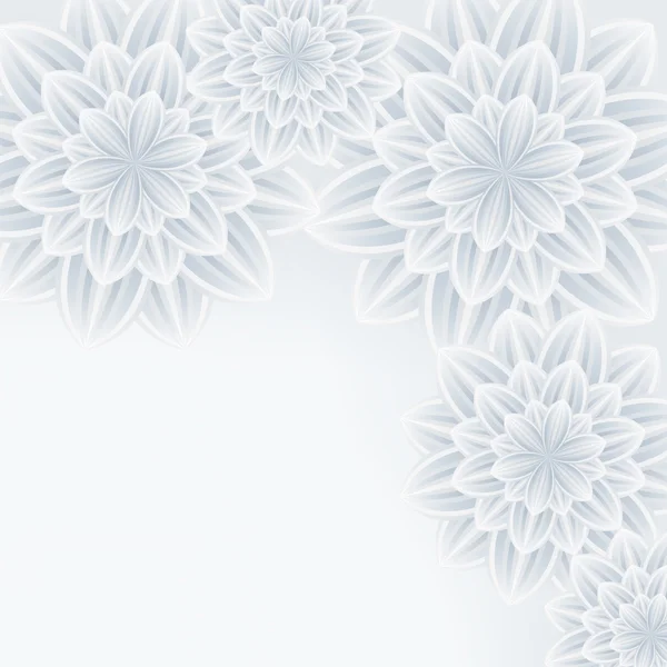 Fondo elegante con crisantemo de flores — Vector de stock