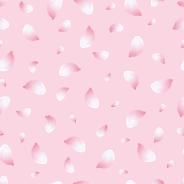 Seamless modeli ile çiçek sakura pembe ışık