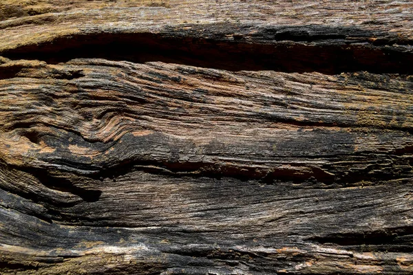 Doğal Eskimiş Eski Koyu Kahverengi Doku Arka Planı Ahşap Tahta — Stok fotoğraf