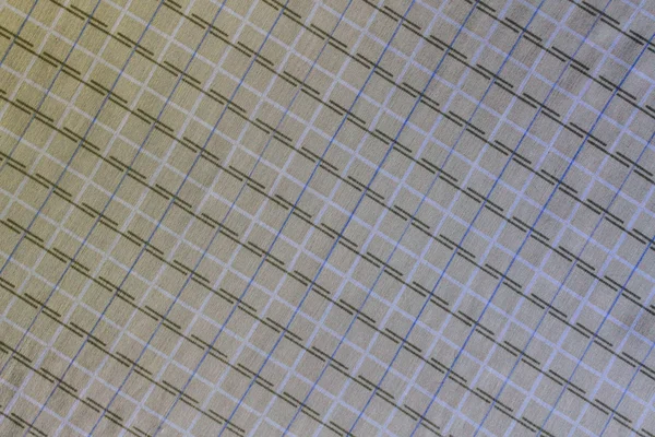 Textilní pozadí tkanina s čtvercový vzorek — Stock fotografie