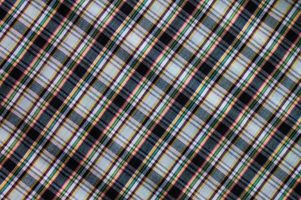 Fabric textile background with square pattern — Stock Photo, Image